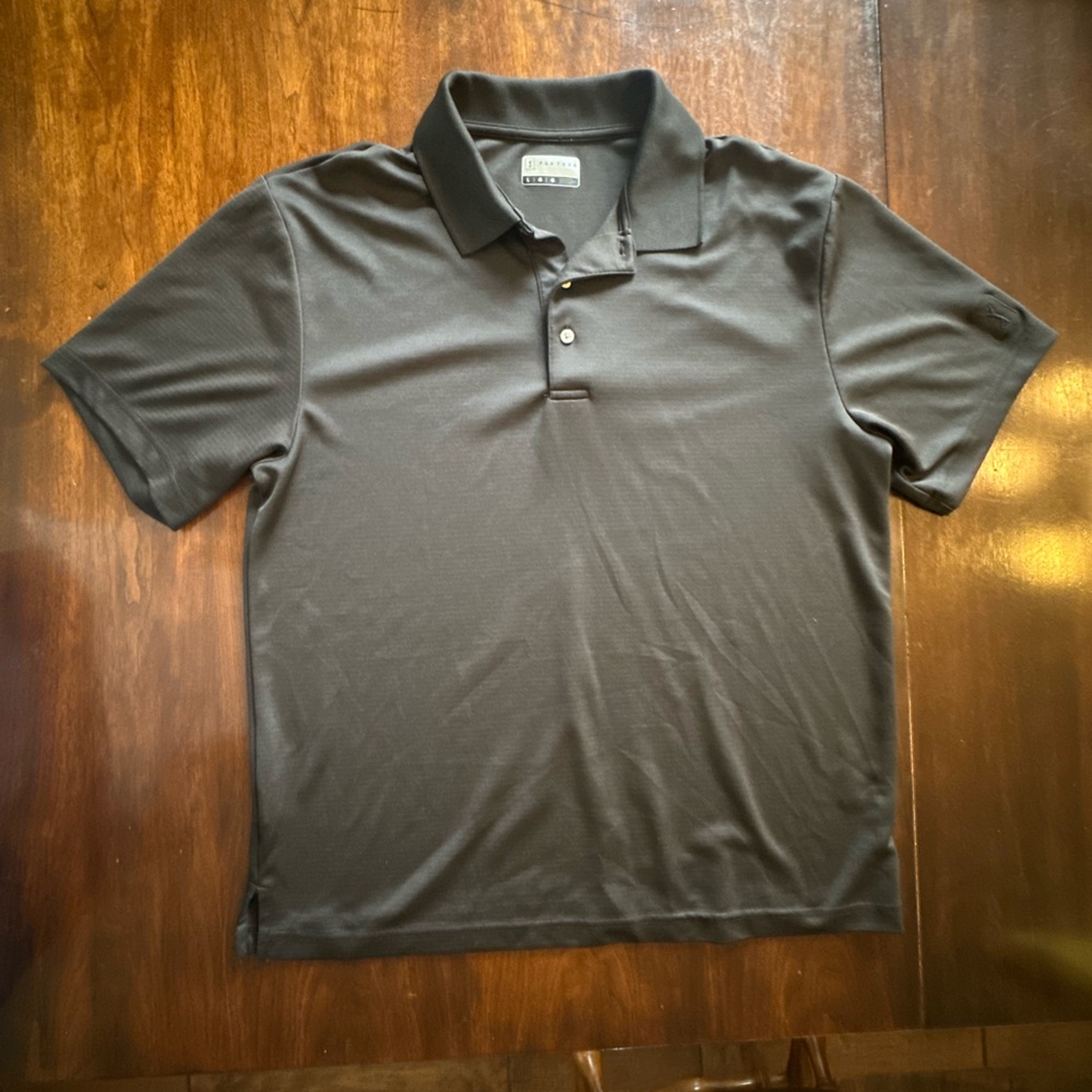 PGA Tour Men's Black Performance Polo Shirt